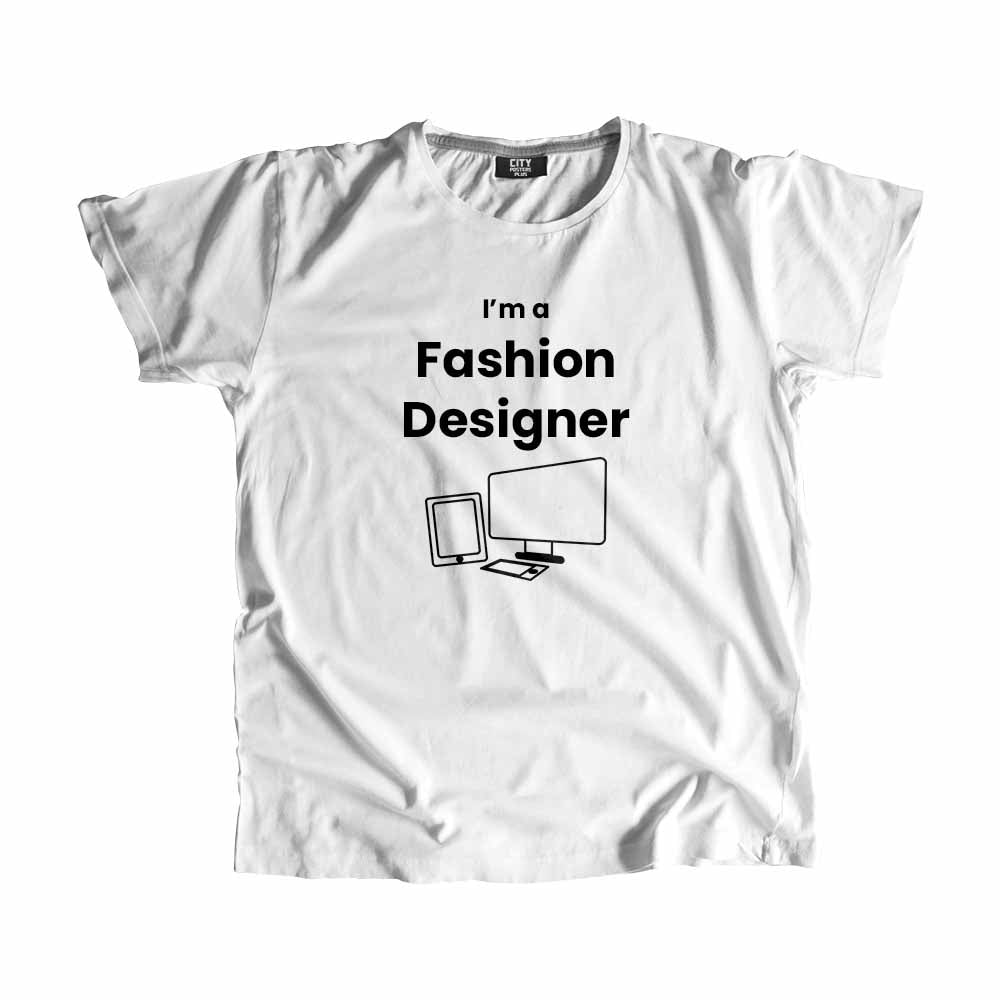 Fashion Designer Men Unisex T-Shirt (White)