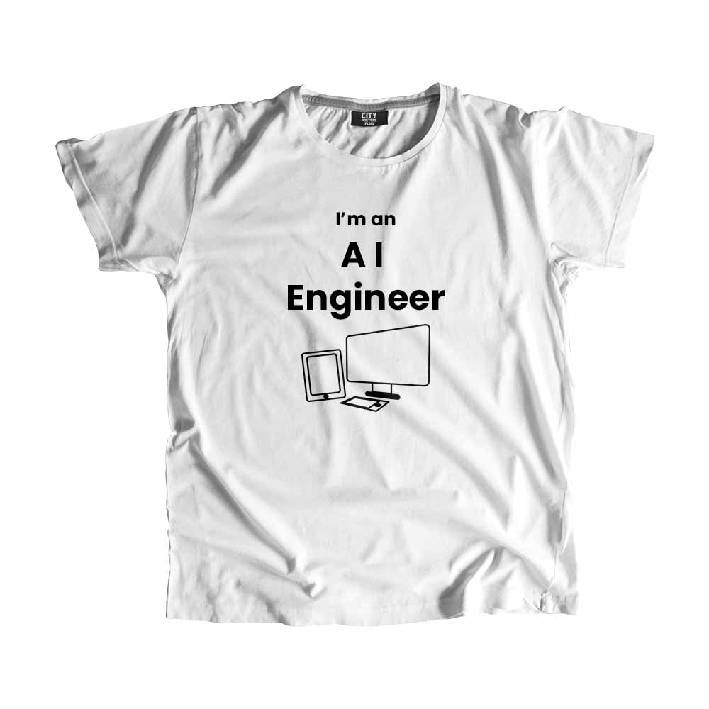 AI Engineer Men Unisex T-Shirt (White)