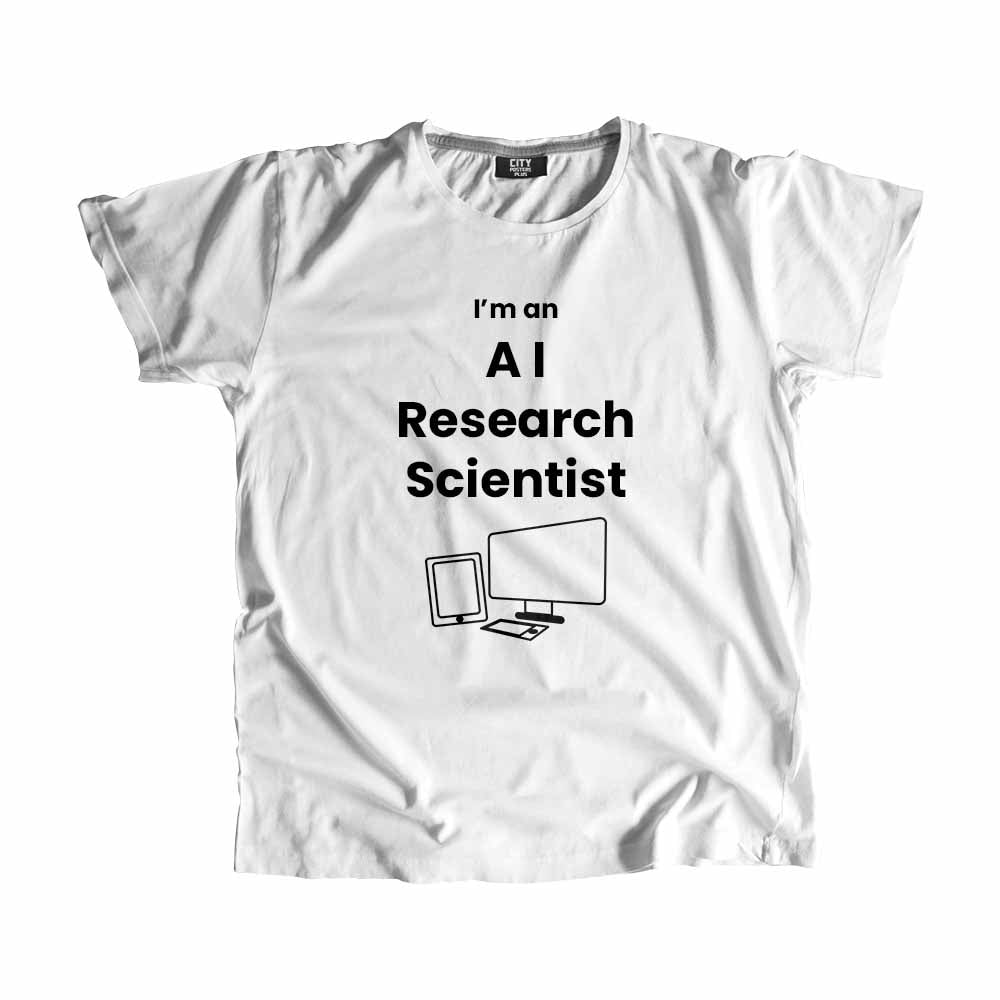 AI Research Scientist  Men Unisex T-Shirt (White)