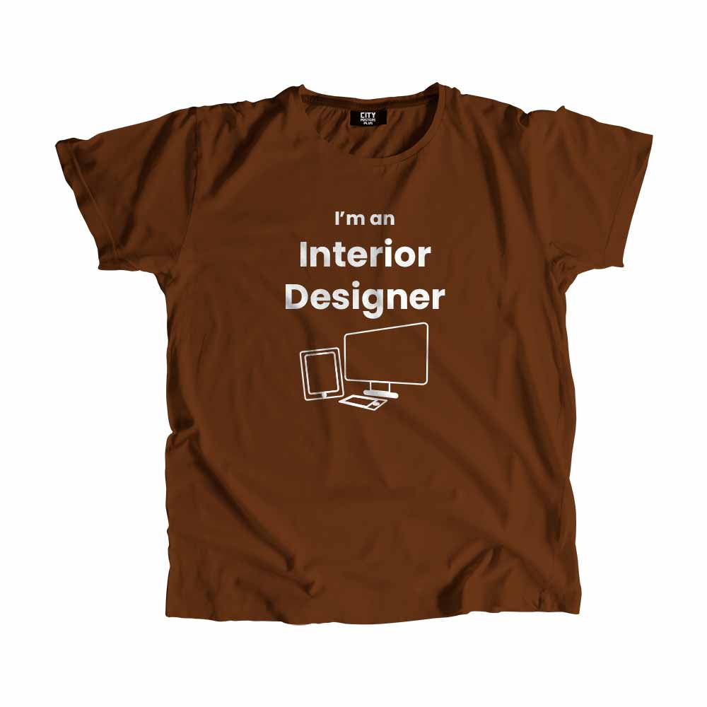 Interior Designer Men Unisex T-Shirt (Brown)