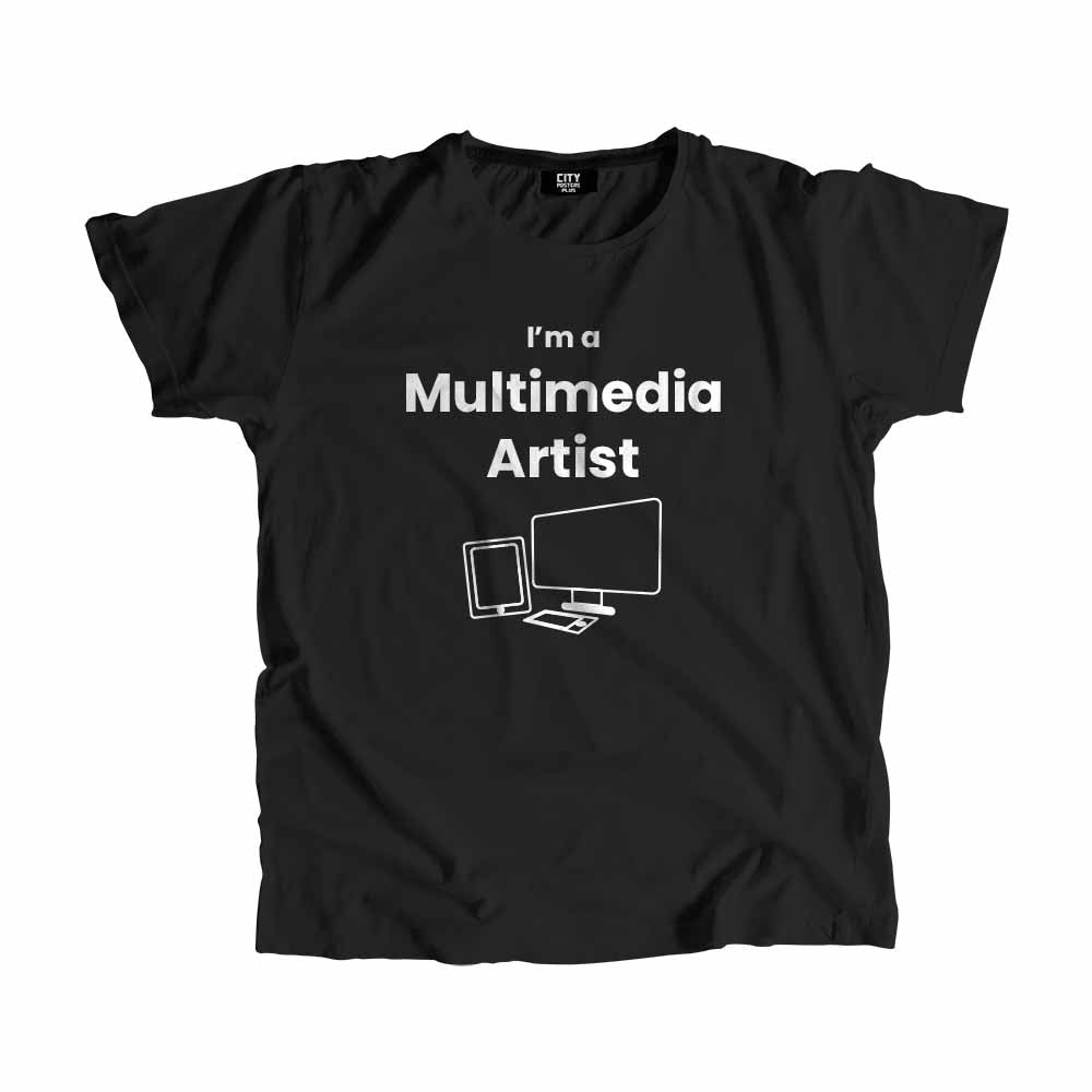 Multimedia Artist Men Unisex T-Shirt (Black)