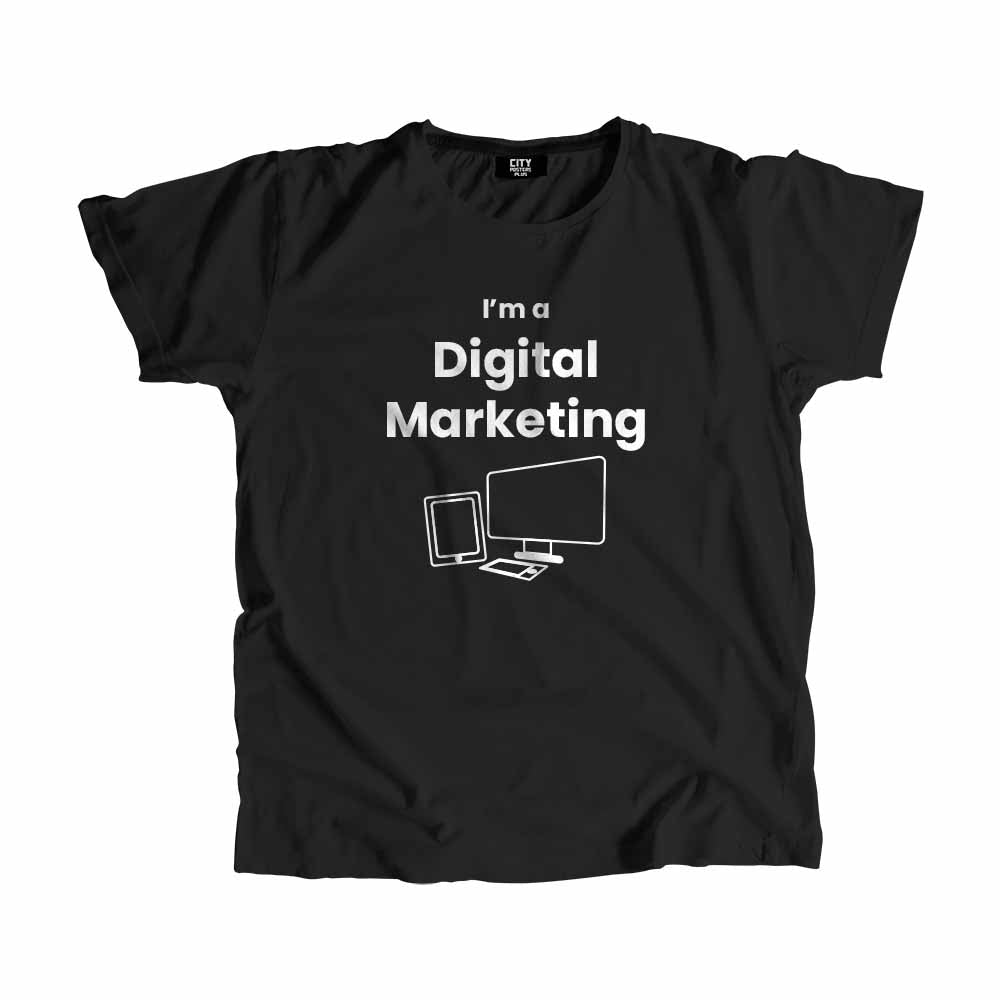 Digital Marketing Men Unisex T-Shirt (Black)
