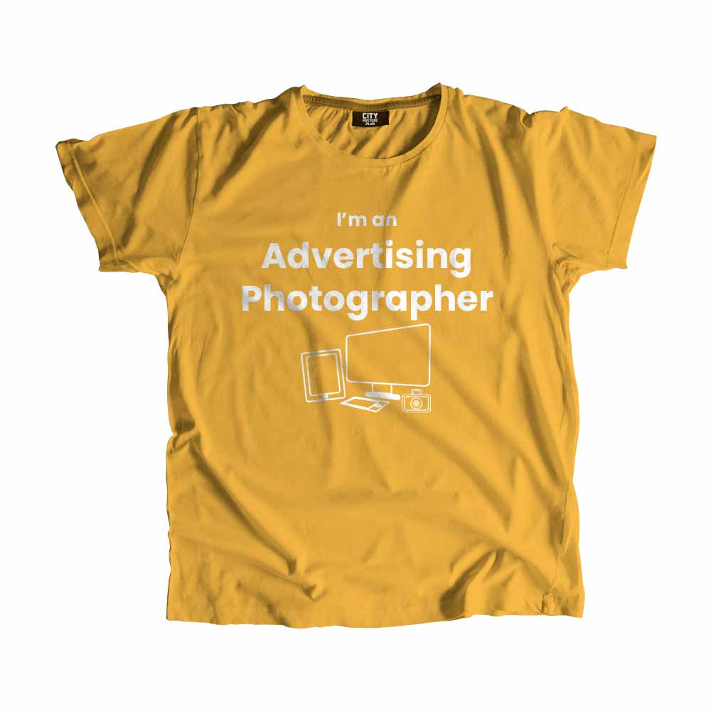 Advertising Photographer Men Unisex T-Shirt (Golden Yellow)