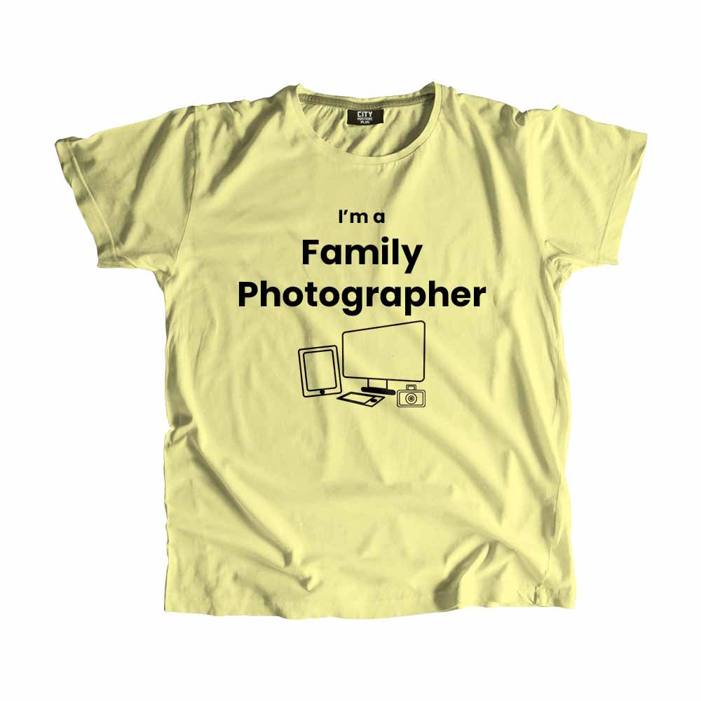 Family Photographer Men Unisex T-Shirt (Butter Yellow)