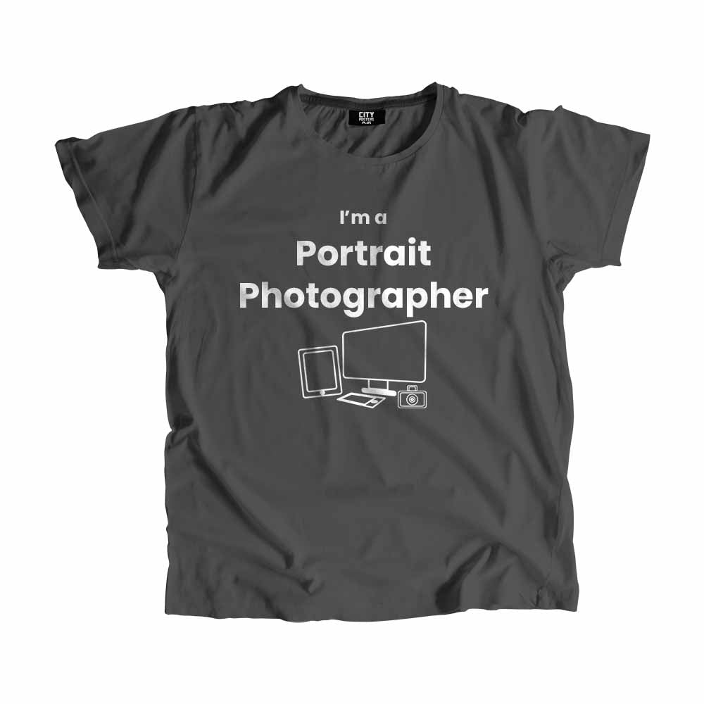 Portrait Photographer Men Unisex T-Shirt (Charcoal Grey)
