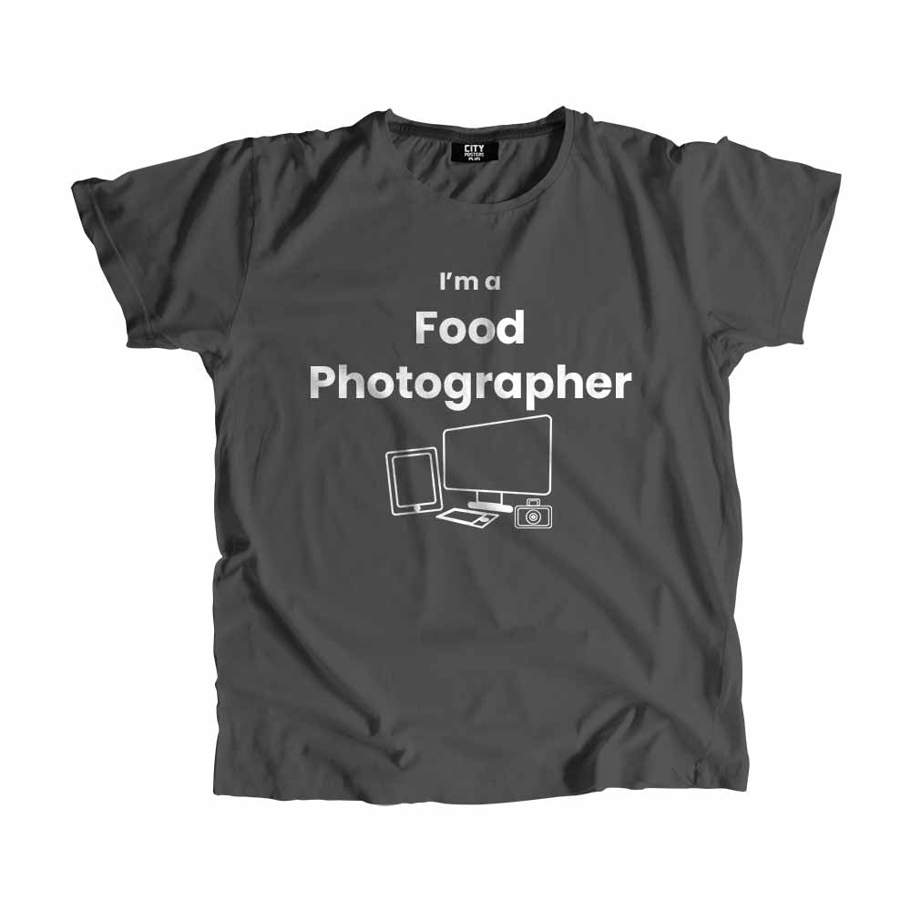 Food Photographer Men Unisex T-Shirt (Charcoal Grey)