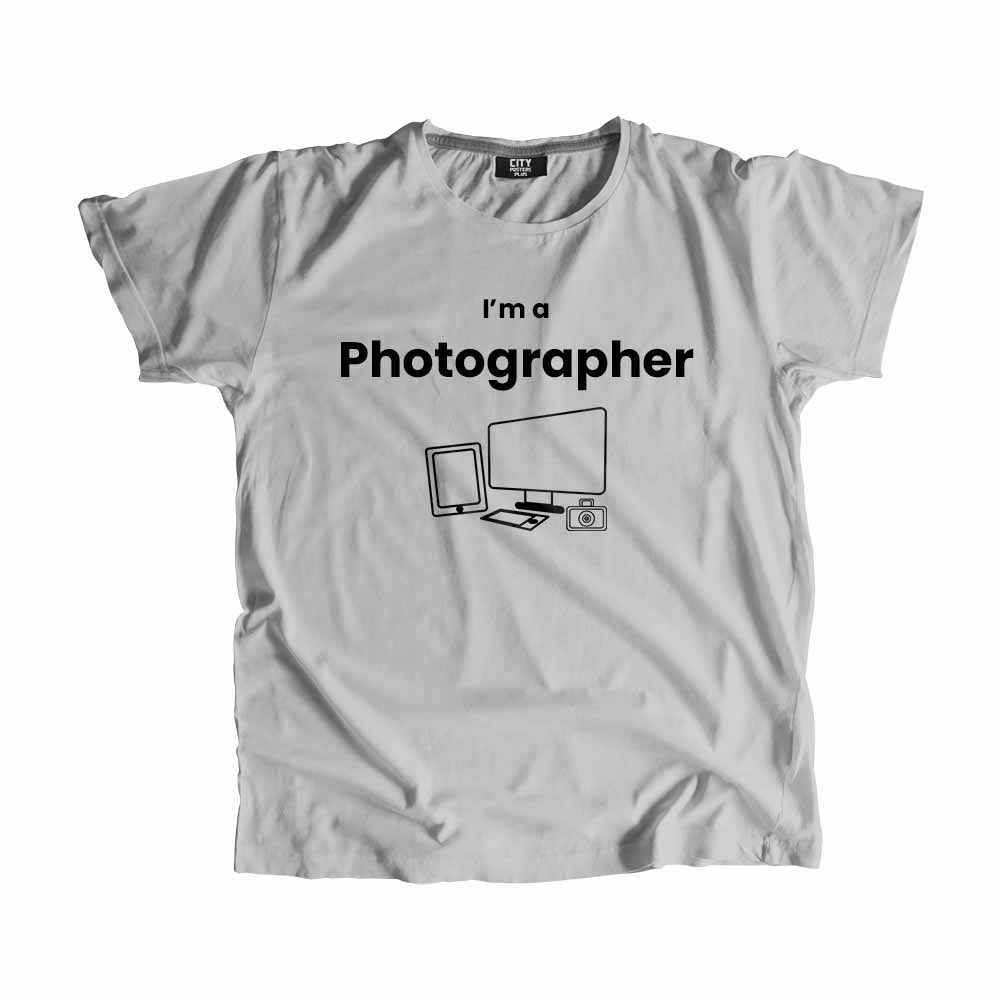 Photographer Men Unisex T-Shirt (Melange Grey)