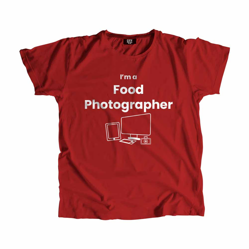 Food Photographer Men Unisex T-Shirt (Red)