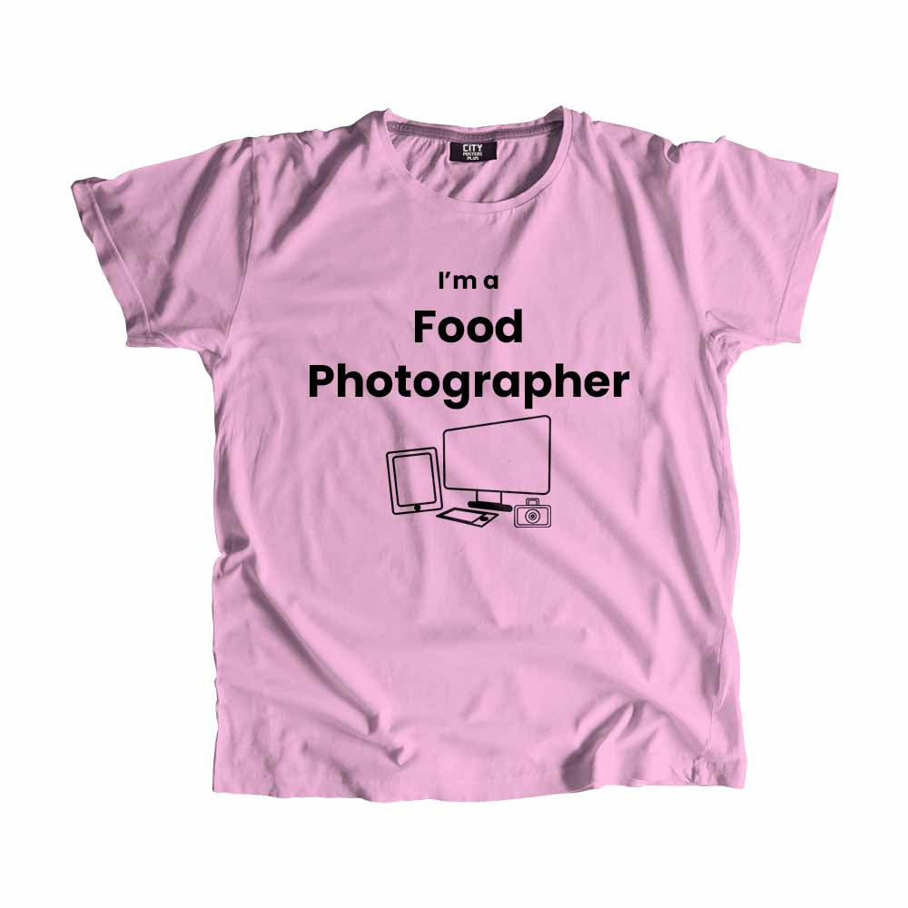 Food Photographer Men Unisex T-Shirt (Light Pink)