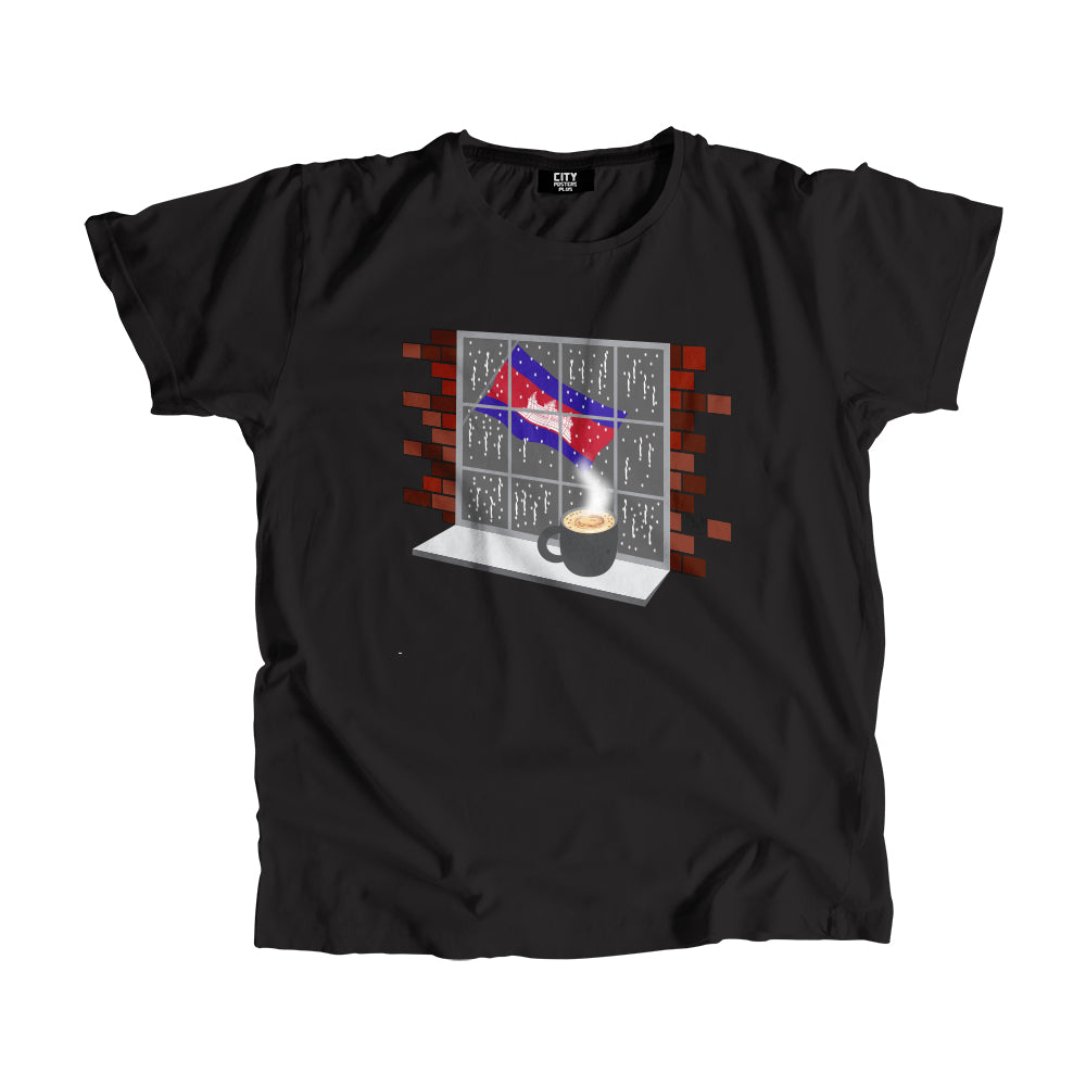 Cambodia Coffee Rain Men Unisex T-Shirt