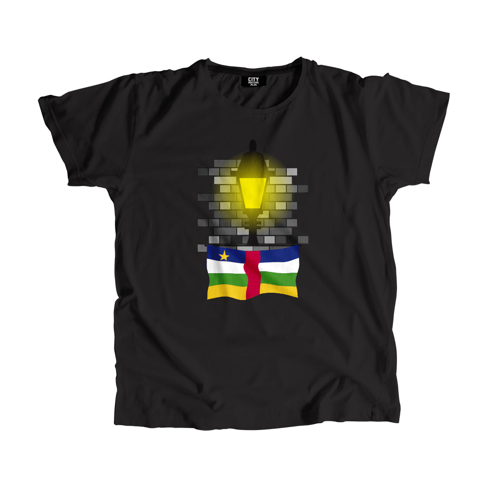 Central African Republic Street Lamp Bricks Men Unisex T-Shirt