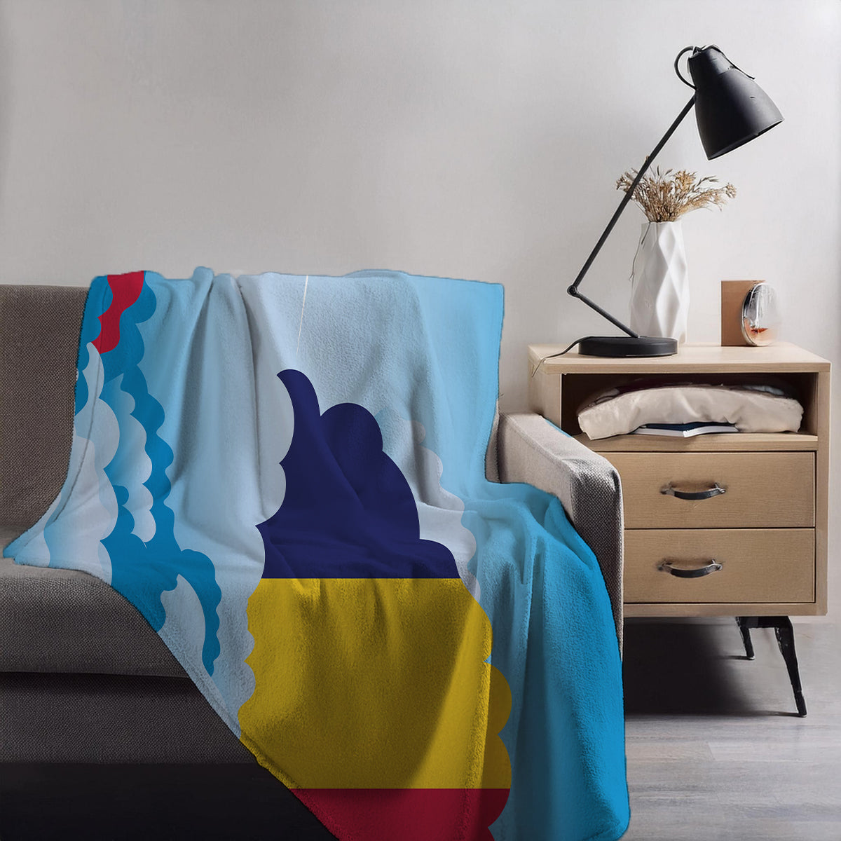 Chad Day Clouds Blanket Throw