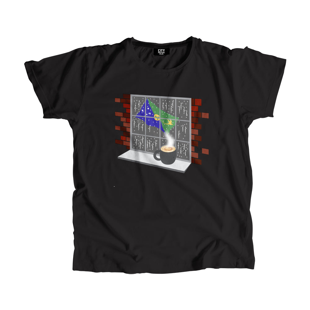 Christmas Island Coffee Rain Men Unisex T-Shirt