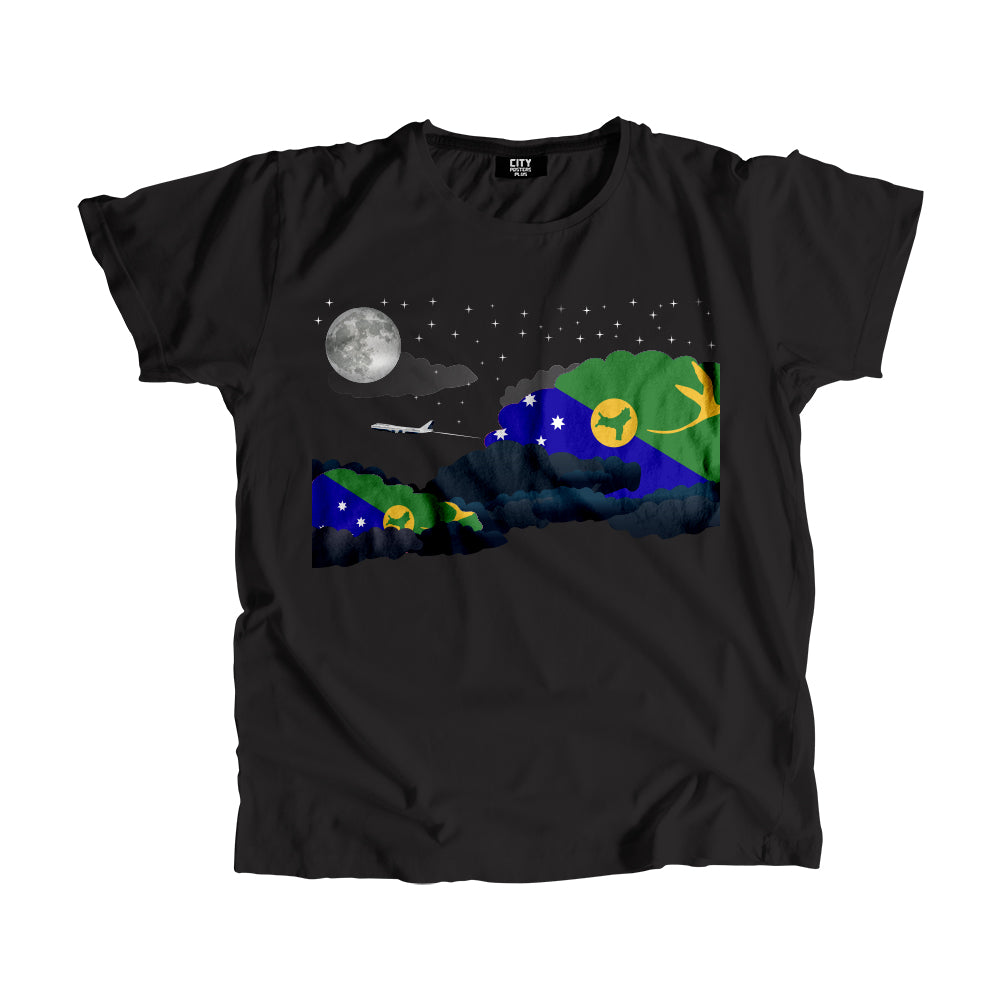 Christmas Island Night Clouds Men Unisex T-Shirt