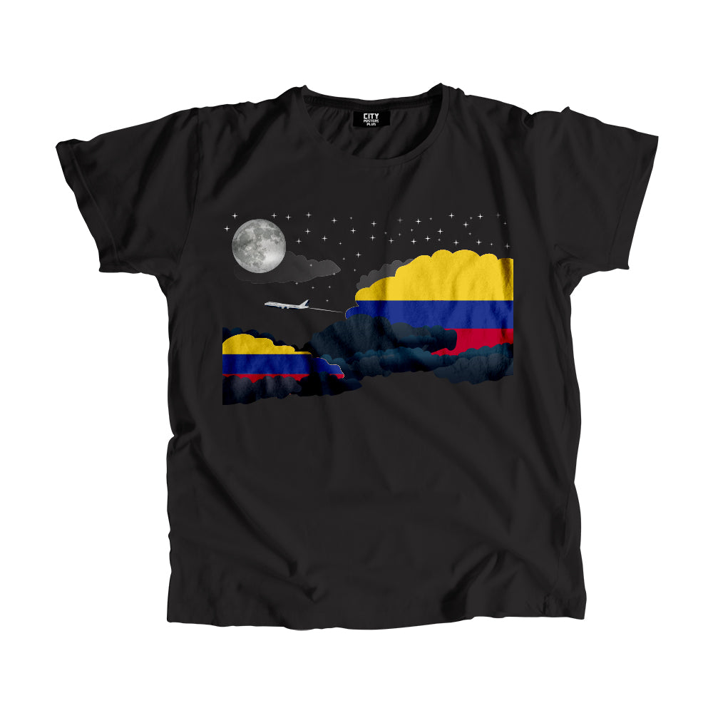 Colombia Night Clouds Men Unisex T-Shirt