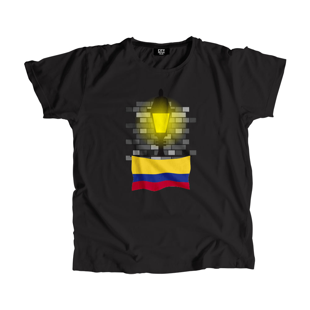 Colombia Street Lamp Bricks Men Unisex T-Shirt