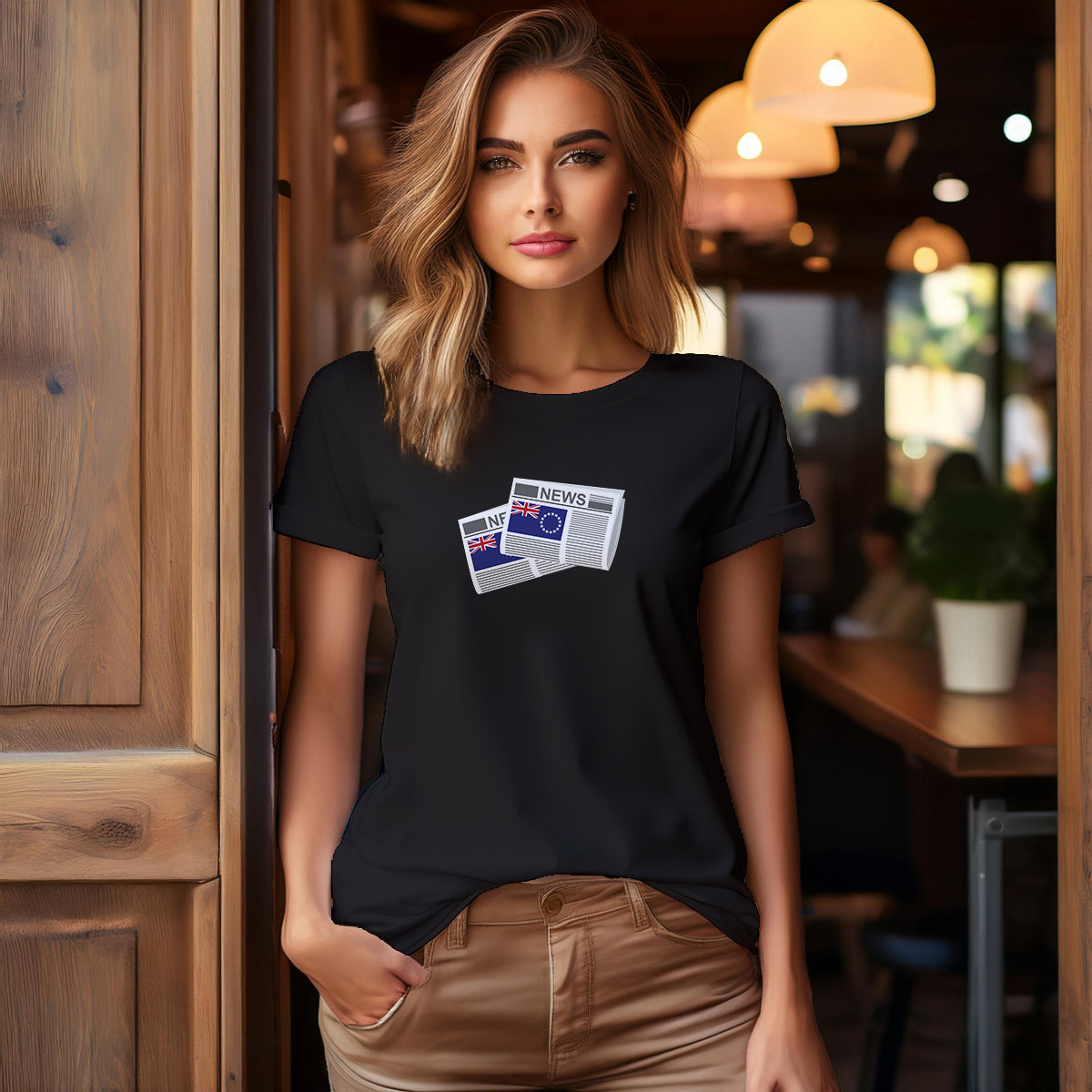 Cook Islands Newspaper Women T-Shirt