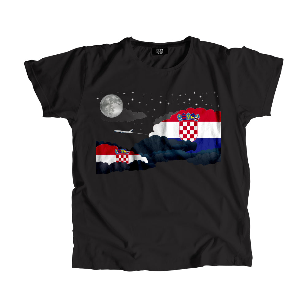 Croatia Night Clouds Men Unisex T-Shirt