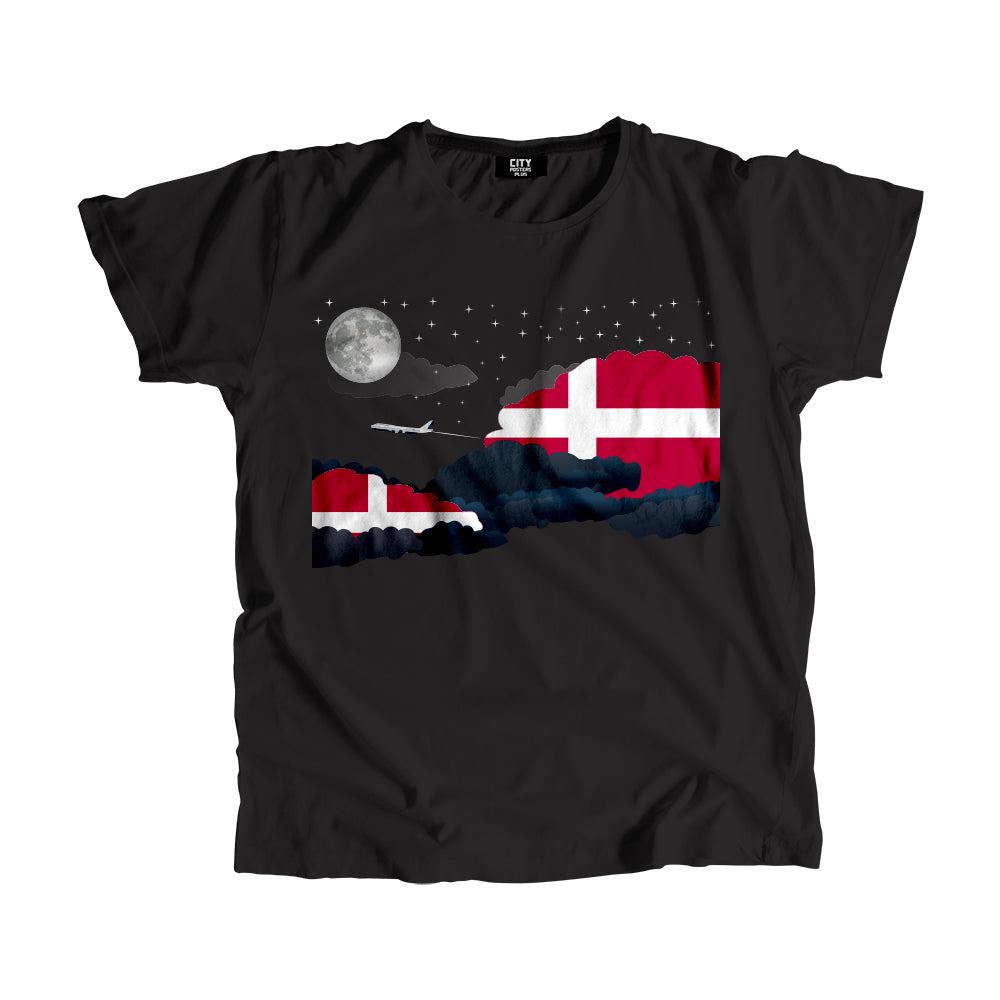 Denmark Night Clouds Men Unisex T-Shirt
