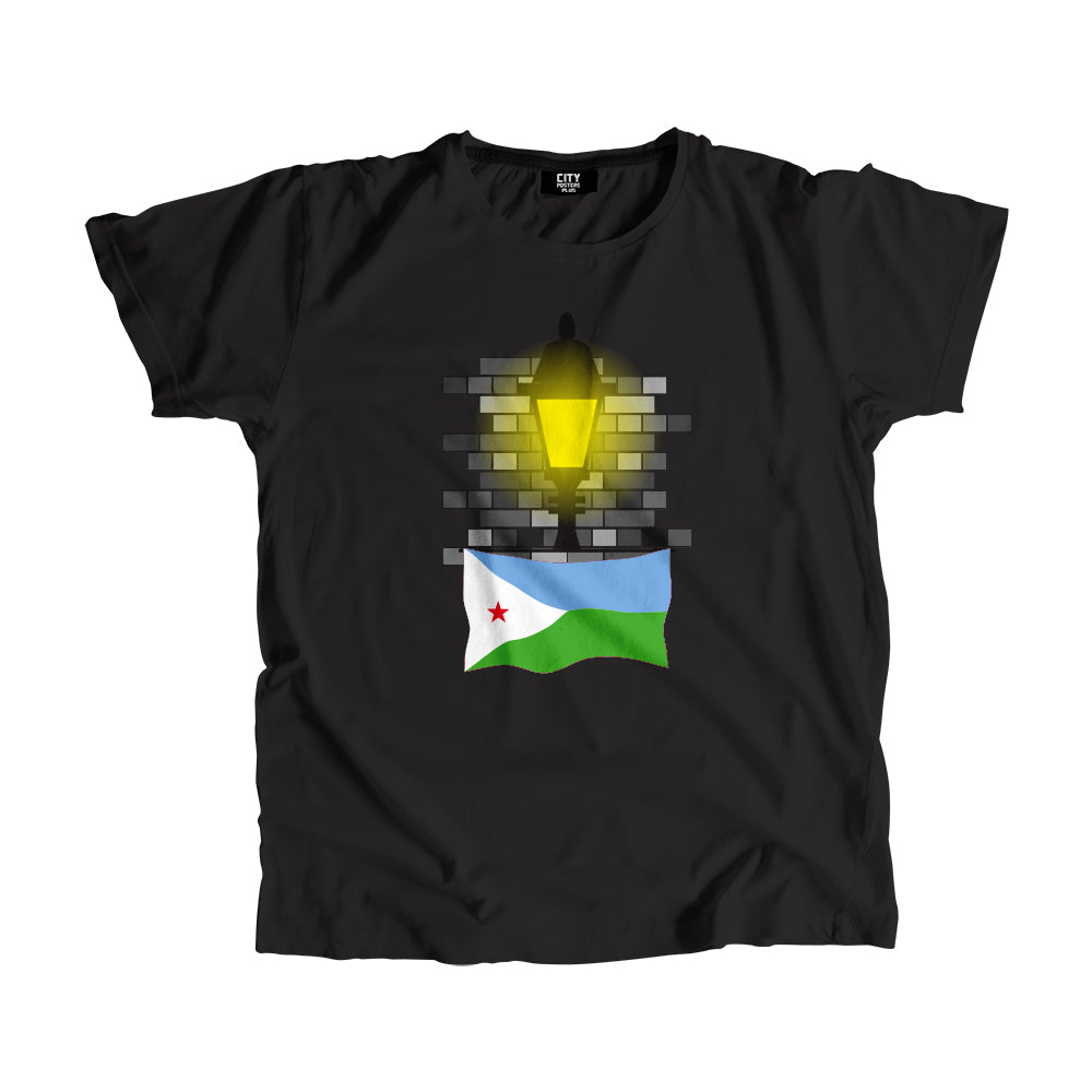 Djibouti Street Lamp Bricks Men Unisex T-Shirt