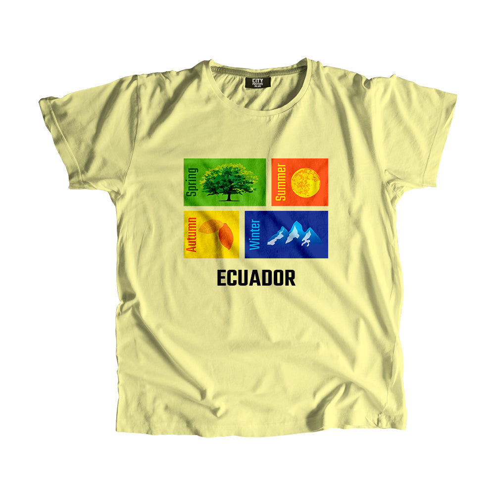 ECUADOR Seasons Men Unisex T-Shirt (Butter Yellow)