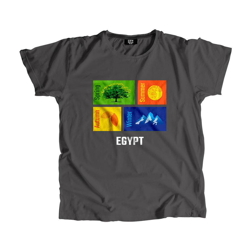 EGYPT Seasons Men Unisex T-Shirt (Charcoal Grey)
