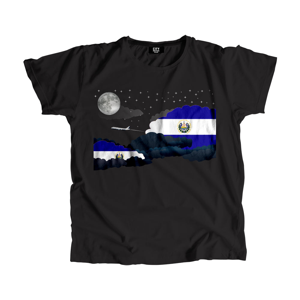 El Salvador Night Clouds Men Unisex T-Shirt