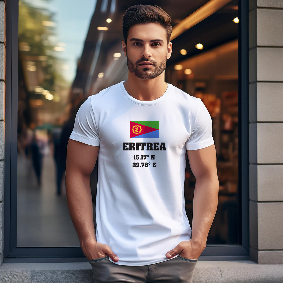 Eritrea Latitude Longitude Men Unisex T-Shirt