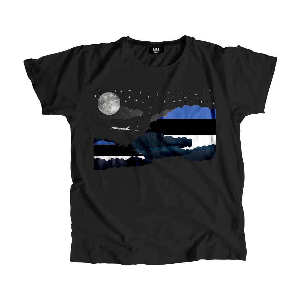 Estonia Night Clouds Men Unisex T-Shirt