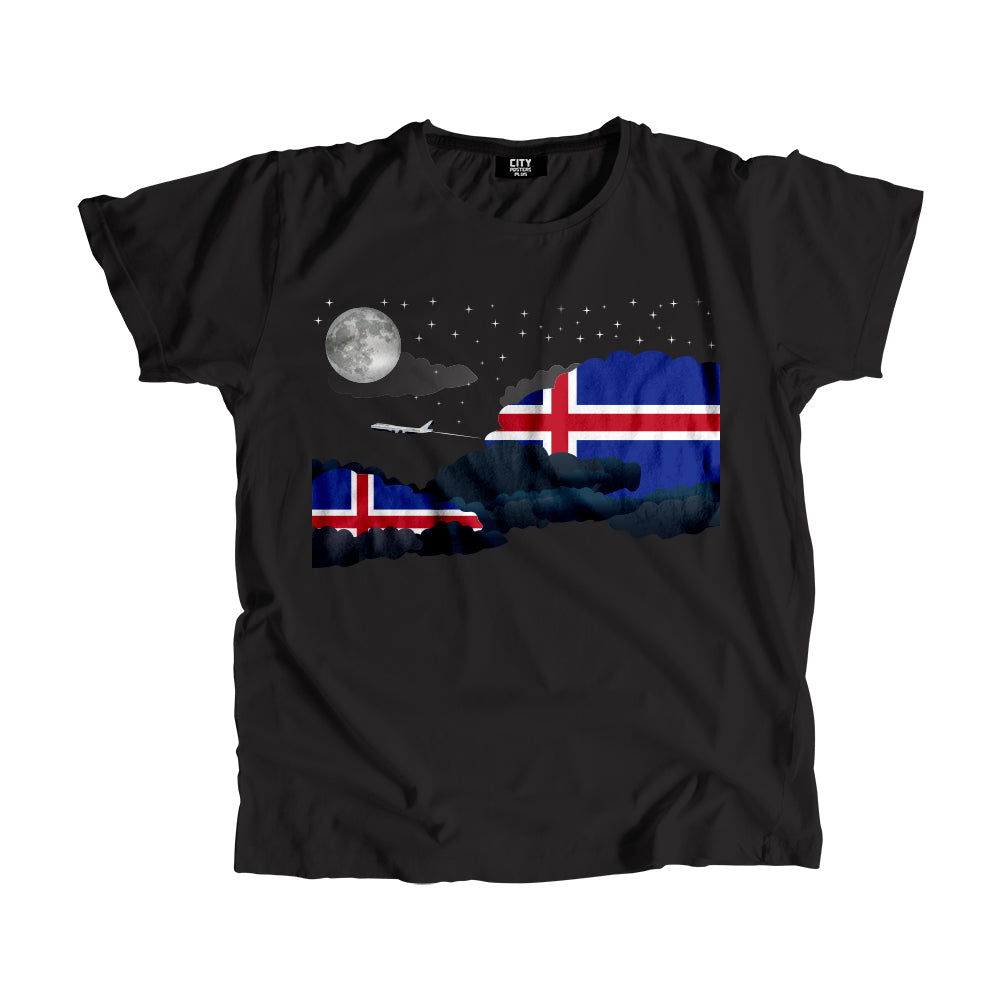 Iceland Night Clouds Men Unisex T-Shirt