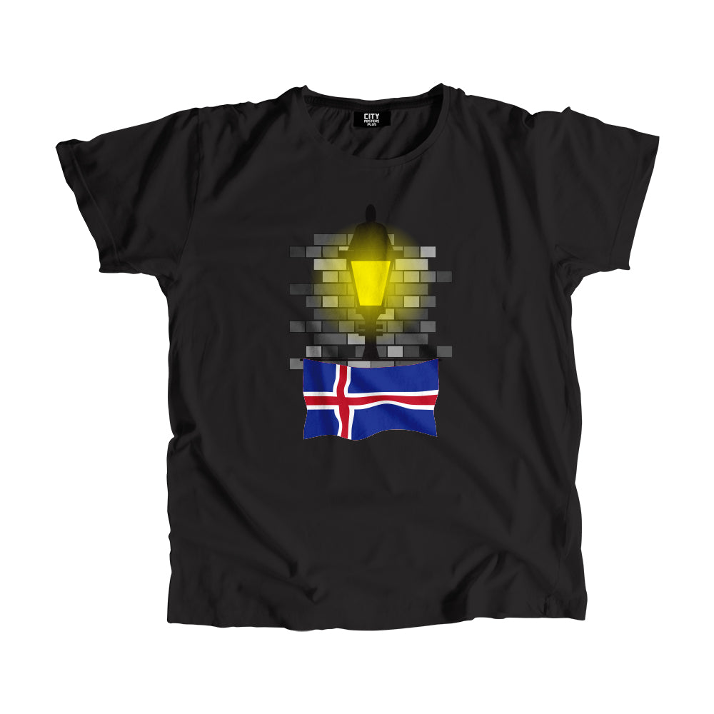 Iceland Street Lamp Bricks Men Unisex T-Shirt