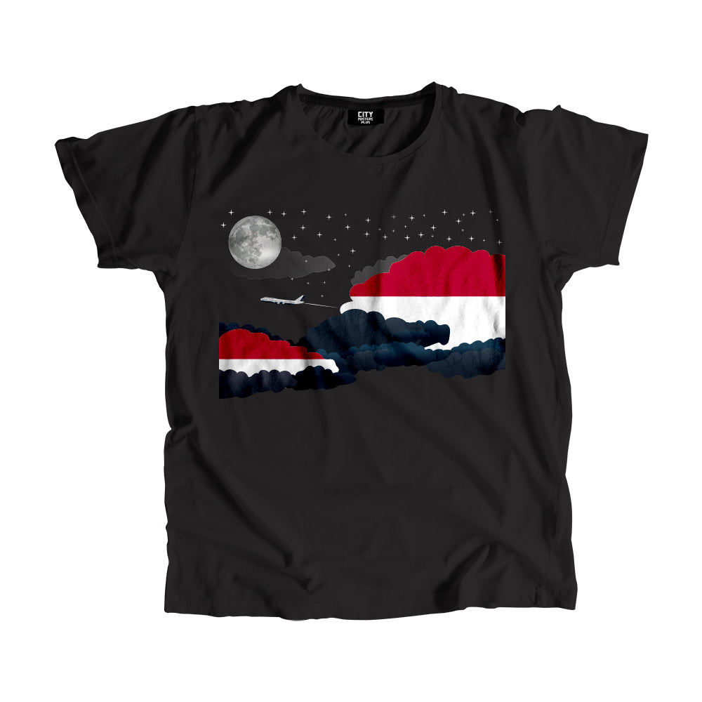 Indonesia Night Clouds Men Unisex T-Shirt