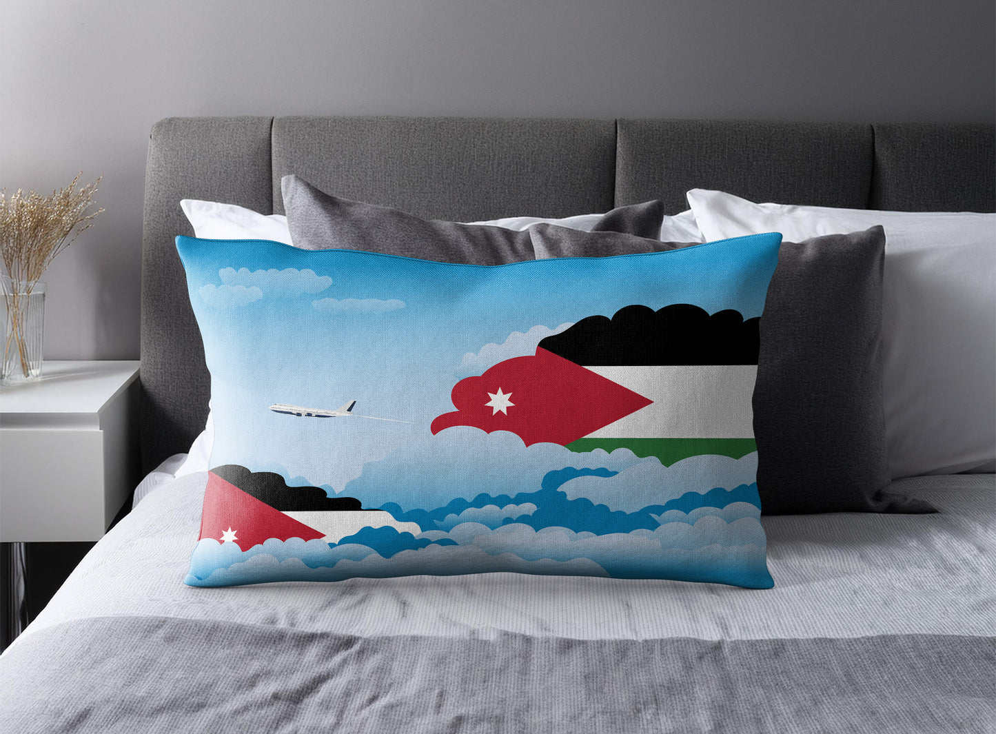 Jordan Day Clouds Pillow Case and Pillow Throw