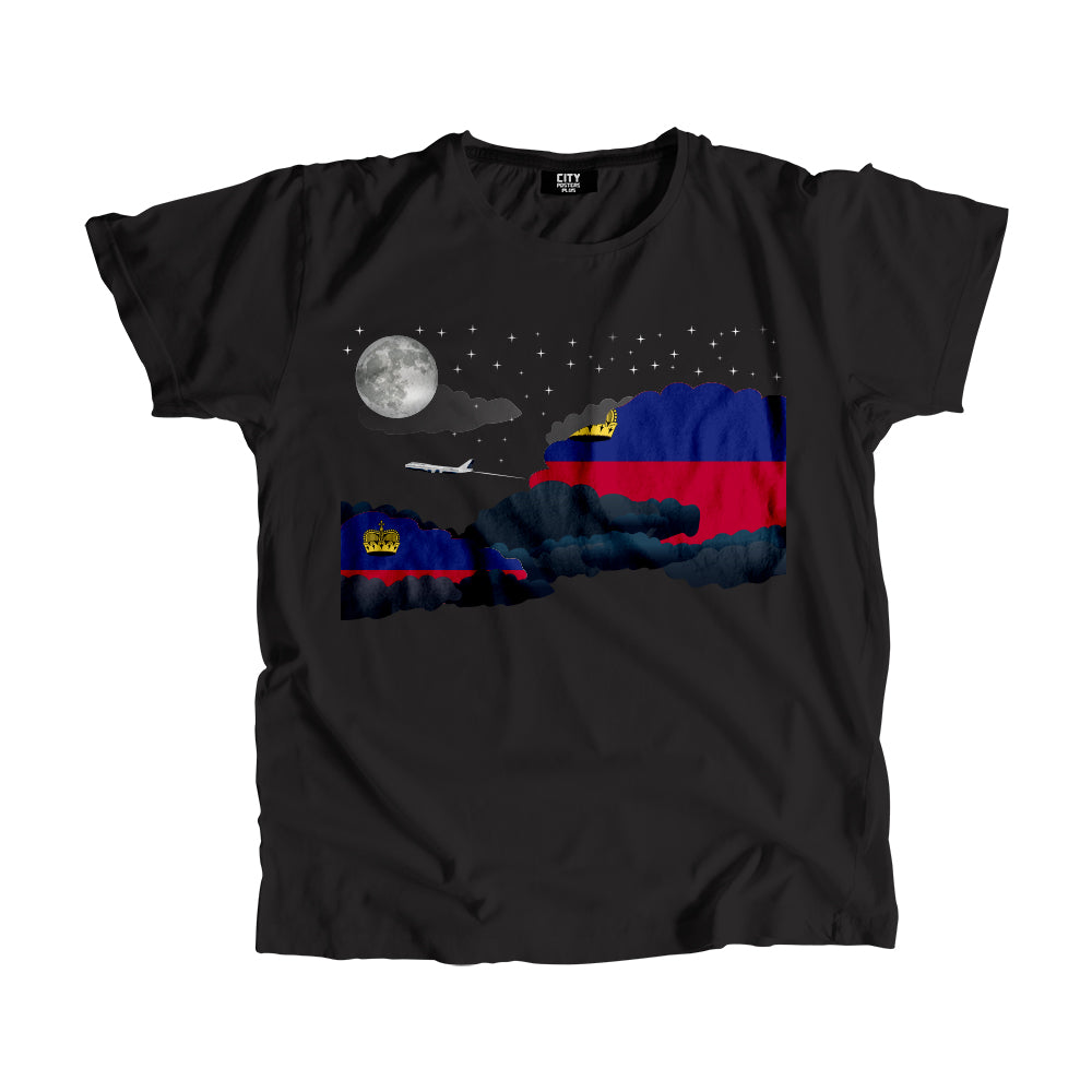 Liechtenstein Night Clouds Men Unisex T-Shirt