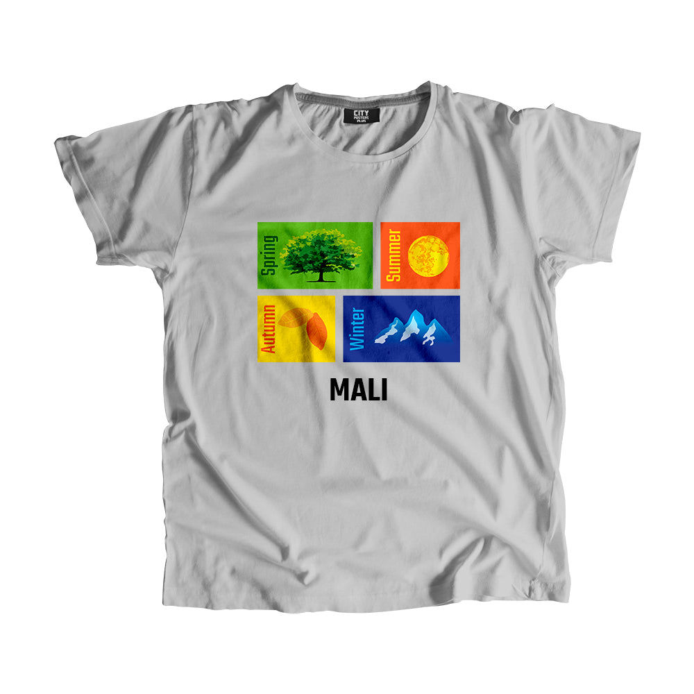 MALI Seasons Men Unisex T-Shirt (Melange Grey)