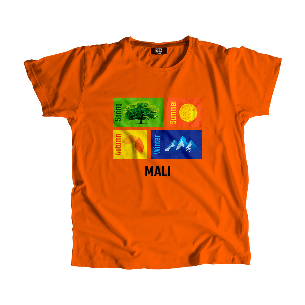 MALI Seasons Men Unisex T-Shirt (Orange)