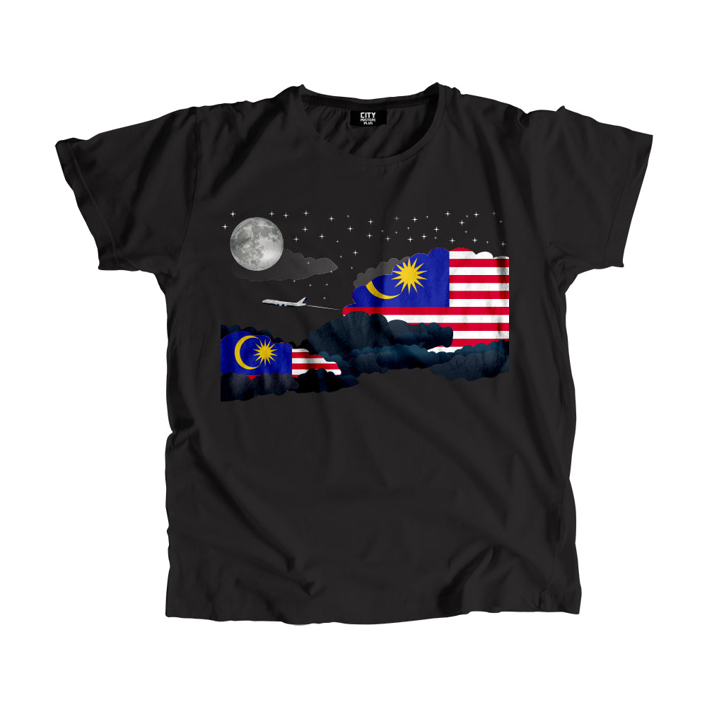 Malaysia Night Clouds Men Unisex T-Shirt