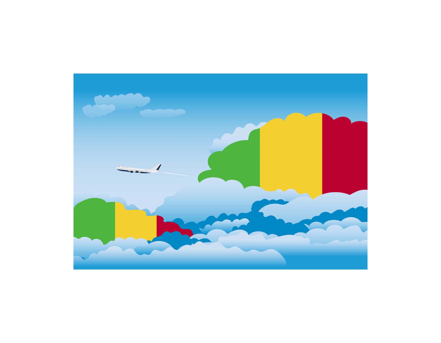 Mali Day Clouds Blanket Throw