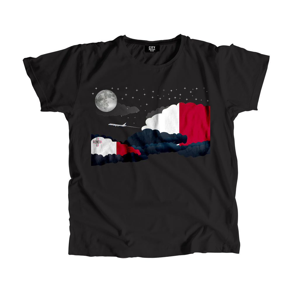 Malta Night Clouds Men Unisex T-Shirt