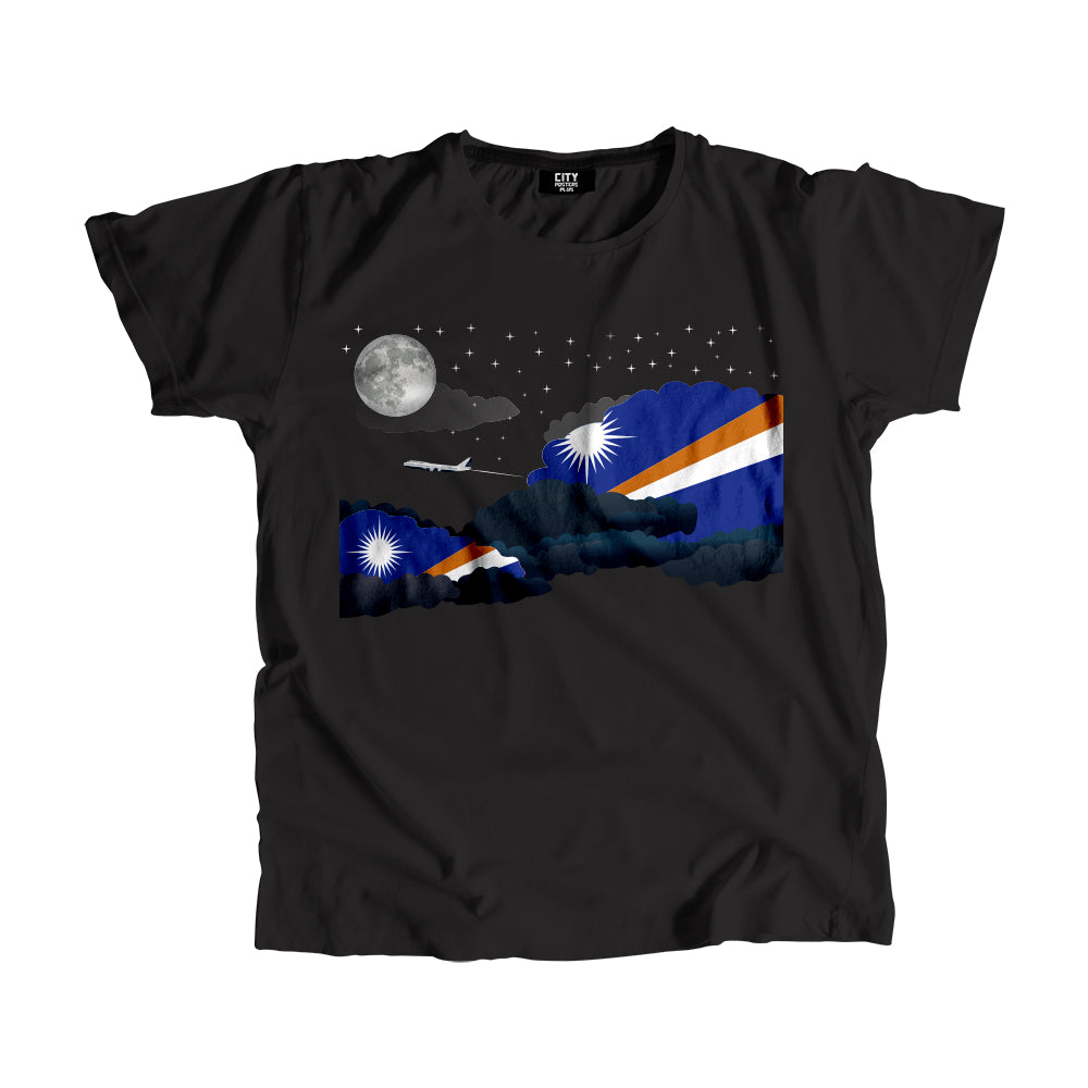 Marshall Islands Night Clouds Men Unisex T-Shirt