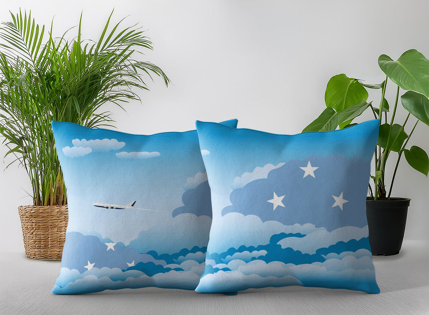 Micronesia Federated States Day Clouds Pillow Case and Pillow Throw
