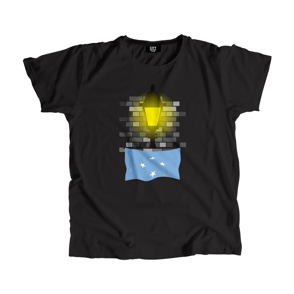 Micronesia Federated States Street Lamp Bricks Men Unisex T-Shirt