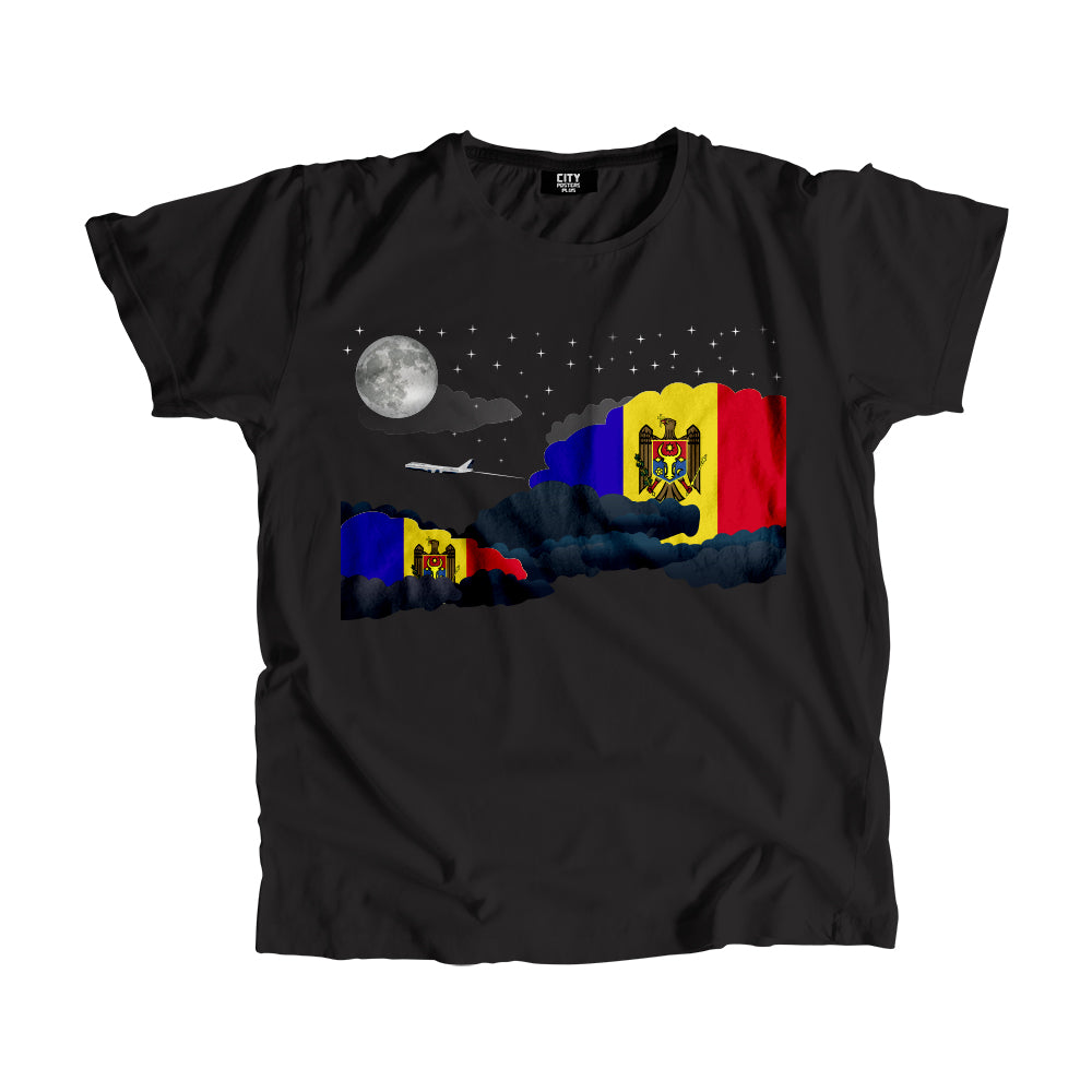 Moldova Night Clouds Men Unisex T-Shirt
