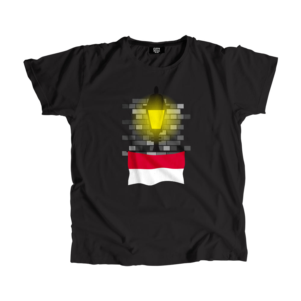 Monaco Street Lamp Bricks Men Unisex T-Shirt