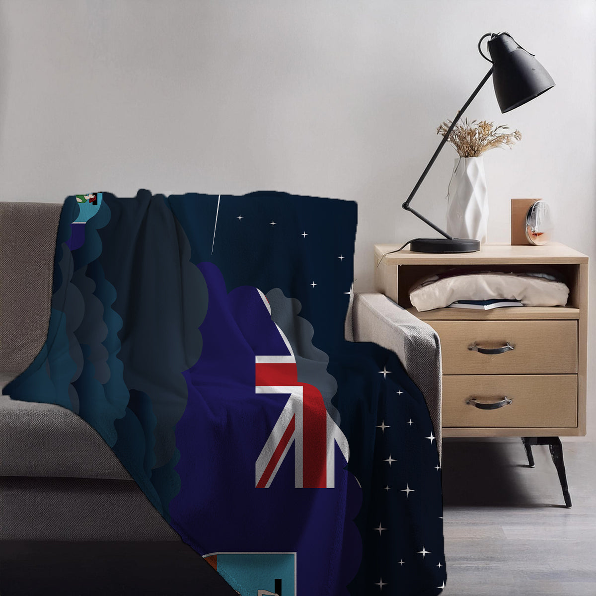 Montserrat Night Clouds Blanket Throw