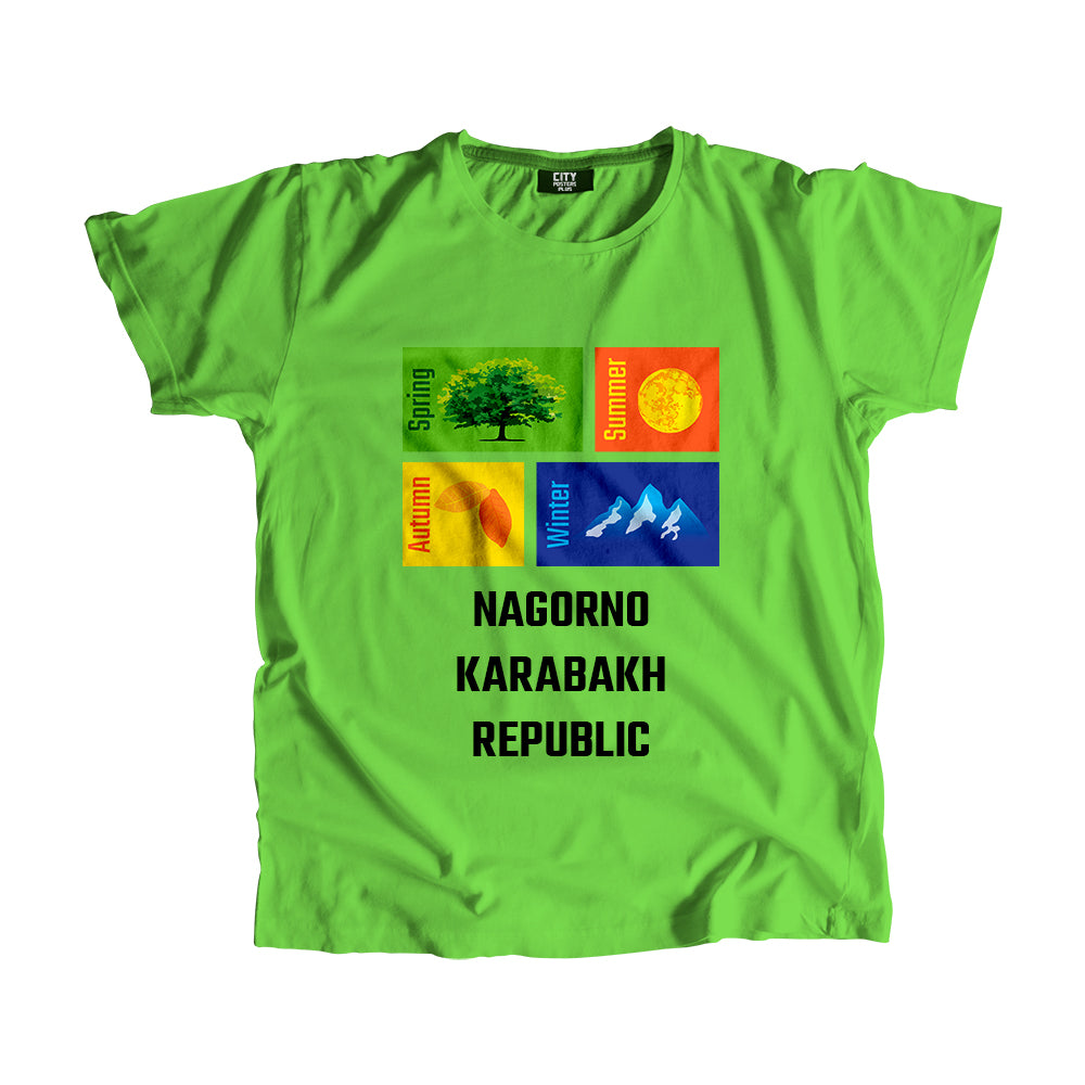 NAGORNO KARABAKH REPUBLIC Seasons Men Unisex T-Shirt (Liril Green)