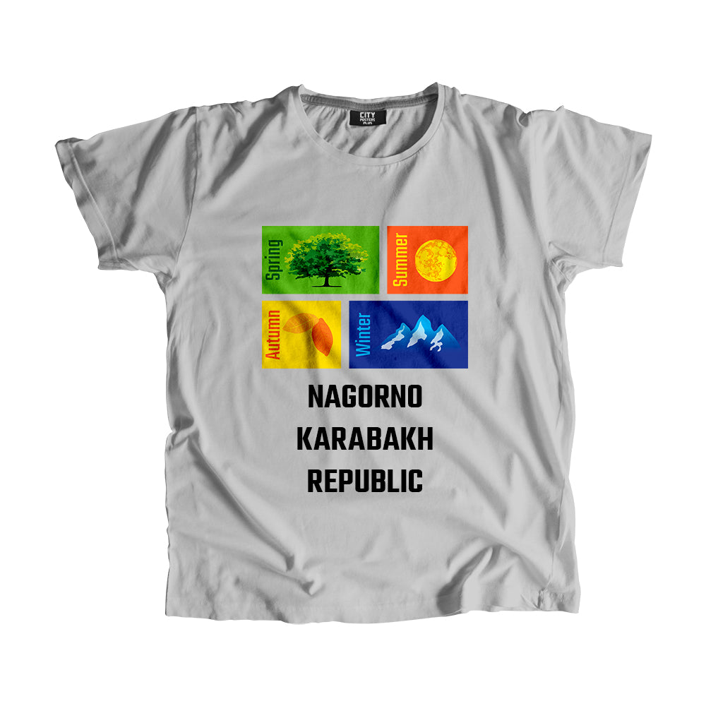 NAGORNO KARABAKH REPUBLIC Seasons Men Unisex T-Shirt (Melange Grey)