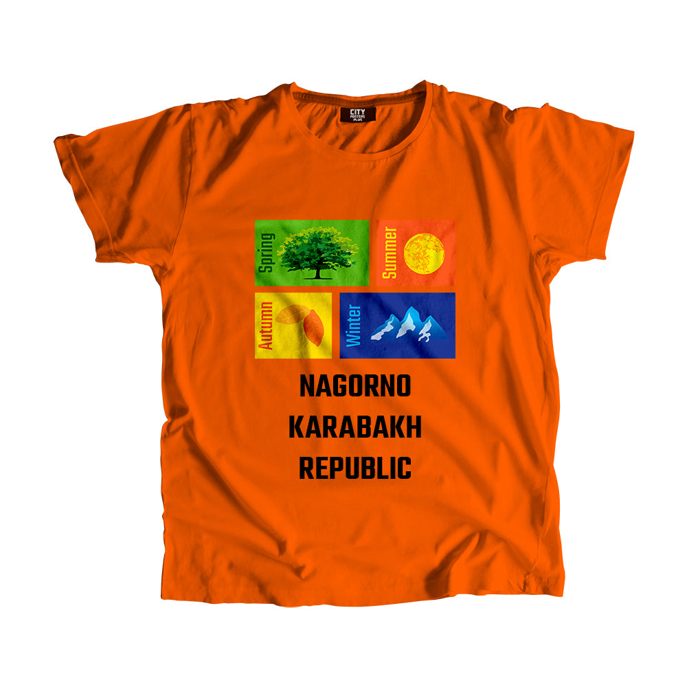 NAGORNO KARABAKH REPUBLIC Seasons Men Unisex T-Shirt (Orange)