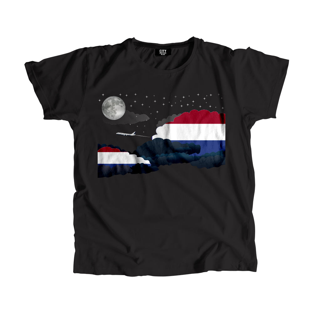 Netherlands Night Clouds Men Unisex T-Shirt
