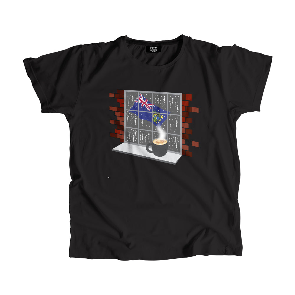 Pitcairn Islands Coffee Rain Men Unisex T-Shirt